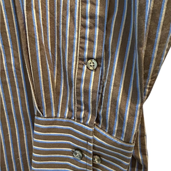 Men's Michael Kors Striped Button-Down Shirt sz XL 17 - Picture 6 of 7